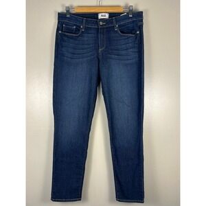 Paige Kylie Crop‎ Skinny Jeans Dark Indigo Wash Size 31 Stretch Denim Mid Rise